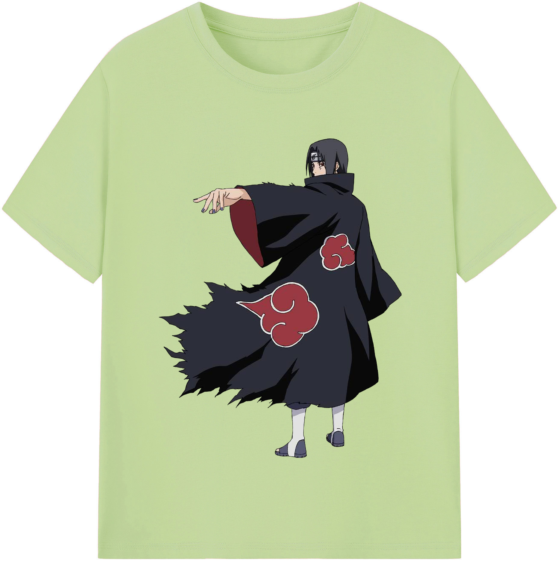 （画像用） NARUTO -ナルト- うちは イタチ Uchiha Itachi 綿100％半袖Tシャツ（フロントプリント）